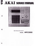 AKAI MPC3000 MIDI PRODUCTION CENTER SERVICE MANUAL INC PARTS LIST 16 PAGES ENG