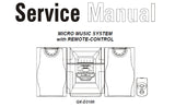 AKAI QX-D3100 MICRO MUSIC SYSTEM SERVICE MANUAL INC BLOCK DIAGS WIRING DIAG SCHEM DIAGS PCB'S AND PARTS LIST 20 PAGES ENG