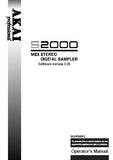 AKAI S2000 MIDI STEREO DIGITAL SAMPLER OPERATOR'S MANUAL INC CONN DIAG SOFTWARE VER 1.30 238 PAGES ENG