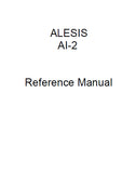 ALESIS ADAT AI-2 MULTIPURPOSE AUDIO VIDEO SYNCHRONIZATION INTERFACE DEVICE REFERENCE MANUAL INC TRSHOOT GUIDE 92 PAGES ENG