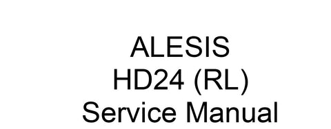ALESIS ADAT HD24 (RL) HARD DISC RECORDER SERVICE MANUAL INC PCBS SCHEM DIAGS AND PARTS LIST 91 PAGES ENG