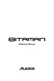 ALESIS MOD FX BITRMAN EFFECTS BOX REFERENCE MANUAL 51 PAGES ENG