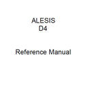 ALESIS D4 DRUM SOUND MODULE REFERENCE MANUAL 50 PAGES ENG