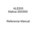 ALESIS MATICA 500 900 DUAL CHANNEL POWER AMPLIFIER REFERENCE MANUAL IN TRSHOOT GUIDE 20 PAGES ENG