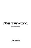 ALESIS METAVOX VOCODER REFERENCE MANUAL 51 PAGES ENG