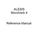 ALESIS MICROVERB 4 MULTIEFFECTS PROCESSOR REFERENCE MANUAL 44 PAGES ENG