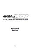 ALESIS MULTIMIX 12R MIXER MICROPHONE PREAMPLIFIER REFERENCE MANUAL 62 PAGES ENG