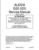 ALESIS Q20 (Q3) PROFESSIONAL 20 BIT MASTER EFFECTS PROCESSOR SERVICE MANUAL INC PCBS SCHEM DIAGS AND PARTS LIST 66 PAGES ENG