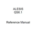 ALESIS QS6.1 64 VOICE EXPANDABLE SYNTHESIZER REFERENCE MANUAL 176 PAGES ENG