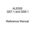 ALESIS QS7.1 QS8.1 64 VOICE EXPANDABLE SYNTHESIZER REFERENCE MANUAL 188 PAGES ENG