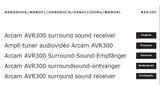 ARCAM DIVA AVR300 SURROUND SOUND RECEIVER HANDBOOK INC CONN DIAGS AND TRSHOOT GUIDE 200 PAGES ENG FRANC DEUT NEDERLANDS PORT