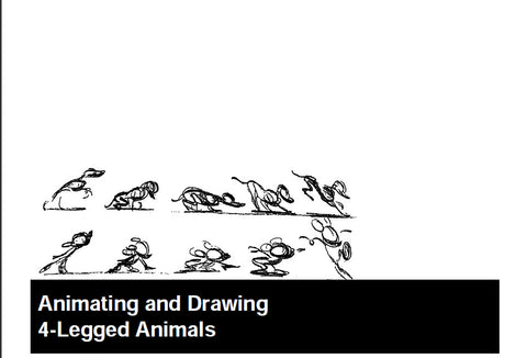ART ANIMATING AND DRAWING 4 LEGGED ANIMALS 11 PAGES IN ENGLISH