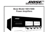BOSE 1800 1801 STEREO POWER AMPLIFIERS SERVICE MANUAL INC BLK DIAG PCB'S SCHEM DIAG TRSHOOT GUIDE AND PARTS LIST 32 PAGES ENG