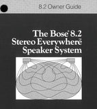 BOSE 8.2 STEREO EVERYWHERE SPEAKER SYSTEM OWNER'S GUIDE INC CONN DIAGS AND TRSHOOT GUIDE 8 PAGES ENG