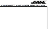BOSE ACOUSTIMASS 7 AM-7 HOME THEATER SPEAKER SYSTEM SERVICE MANUAL INC SCHEM DIAG CROSSOVER PCB ASS AND PARTS LIST 20 PAGES ENG