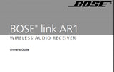BOSE LINK AR1 WIRELESS AUDIO RECEIVER OWNER'S GUIDE INC CONN DIAGS AND TRSHOOT GUIDE 12 PAGES ENG