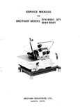 BROTHER EF4-B561 EF4-B571 MA4-B581 SEWING MACHINE SERVICE MANUAL BOOK INC TRSHOOT GUIDE 39 PAGES ENG