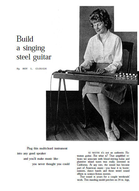 BUILD A SINGING STEEL GUITAR BOOK 5 PAGES ENG