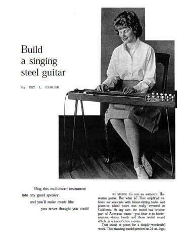 BUILD A SINGING STEEL GUITAR BOOK 5 PAGES ENG