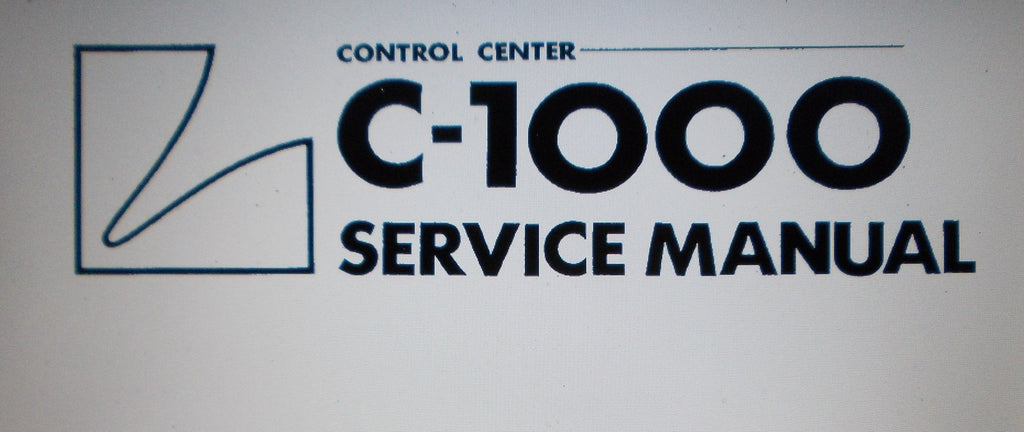 LUXMAN C-1000 CONTROL CENTER SERVICE MANUAL INC SCHEMS AND PARTS LIST 13 PAGES ENG