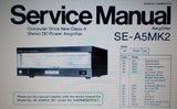 TECHNICS SE-A5MK2 COMPUTER DRIVE NEW CLASS A STEREO DC POWER AMP AND SE-A5MK2 M (USA) MC (CANADA) STEREO DC POWER AMP SERVICE MANUAL INC BLK DIAG SCHEMS PCBS AND PARTS LIST 26 PAGES ENG