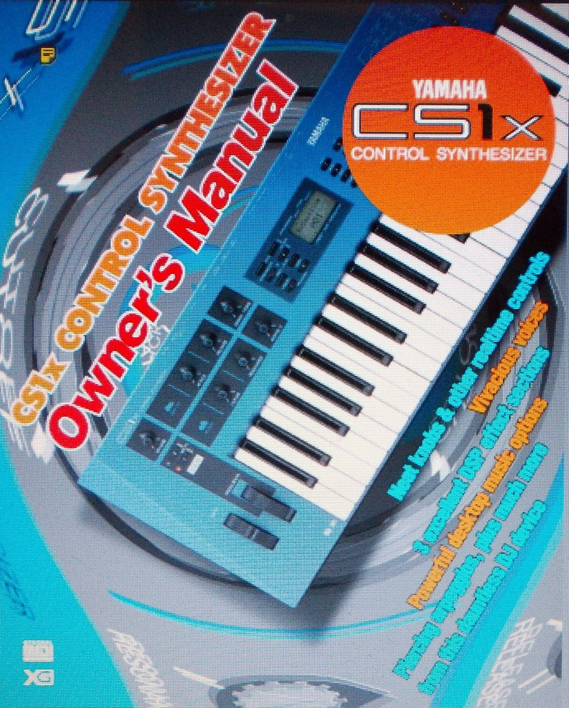 YAMAHA CS1X CONTROL SYNTHESIZER OWNER'S MANUAL INC CONN DIAG AND TRSHOOT GUIDE 64 PAGES ENG
