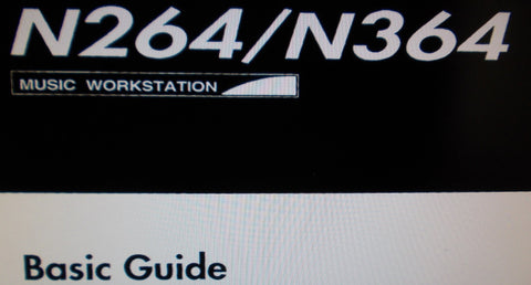 KORG N264 N364 MUSIC WORKSTATION BASIC GUIDE INC CONN DIAGS 74 PAGES ENG