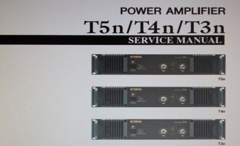 YAMAHA T3n T4n T5n STEREO POWER AMP SERVICE MANUAL INC BLK DIAG SCHEMS PCBS AND PARTS LIST 107 PAGES ENG