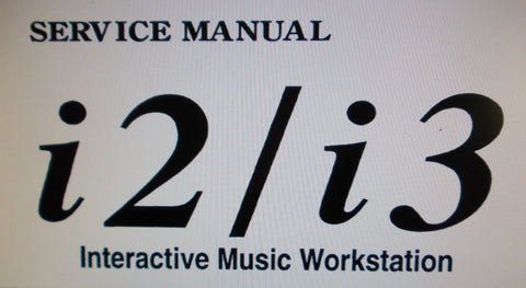 KORG i2 i3 INTERACTIVE MUSIC WORKSTATION SERVICE MANUAL INC BLK DIAG SCHEMS PCBS AND PARTS LIST 90 PAGES ENG