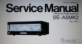 TECHNICS SE-A70 AND SE-A5MK2 STEREO DC POWER AMP SERVICE MANUAL INC BLK DIAG SCHEMS PCBS AND PARTS LIST 34 PAGES ENG