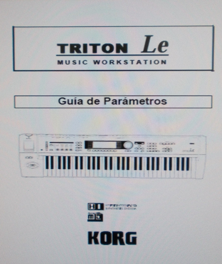 KORG TRITON LE MUSIC WORKSTATION GUIA DE PARAMETROS 278 PAGES ESP