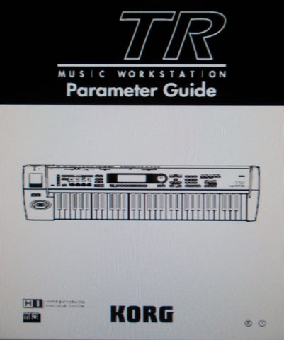 KORG TR MUSIC WORKSTATION PARAMETER GUIDE 281 PAGES ENG