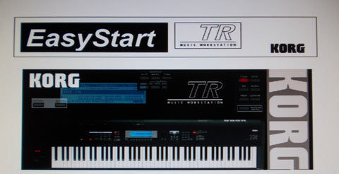 KORG TR MUSIC WORKSTATION EASY START 6 PAGES ENG