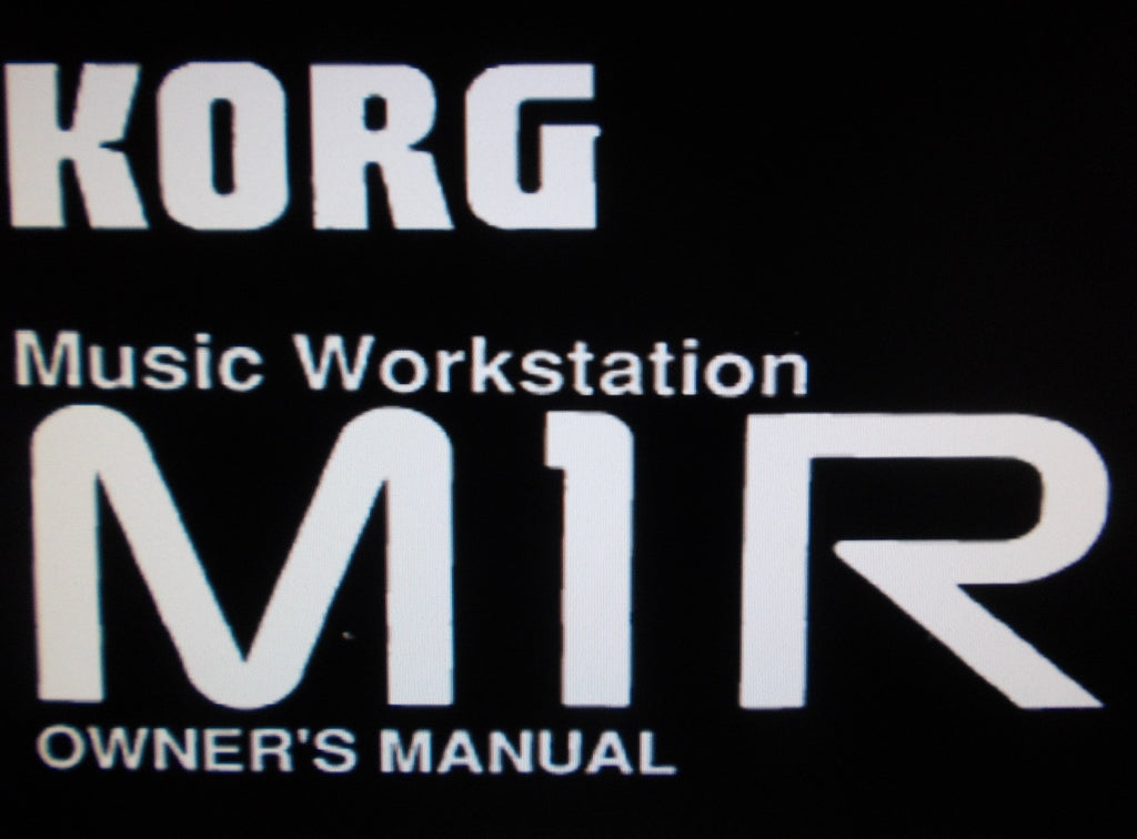KORG M1R MUSIC WORKSTATION OWNER'S MANUAL 136 PAGES ENG