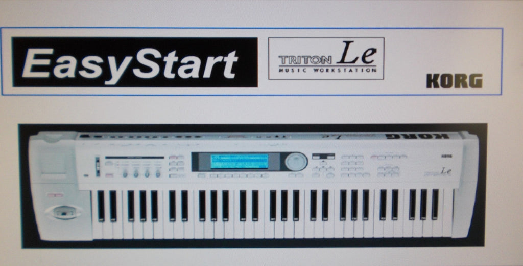 KORG TRITON LE MUSIC WORKSTATION EASY START 7 PAGES ENG