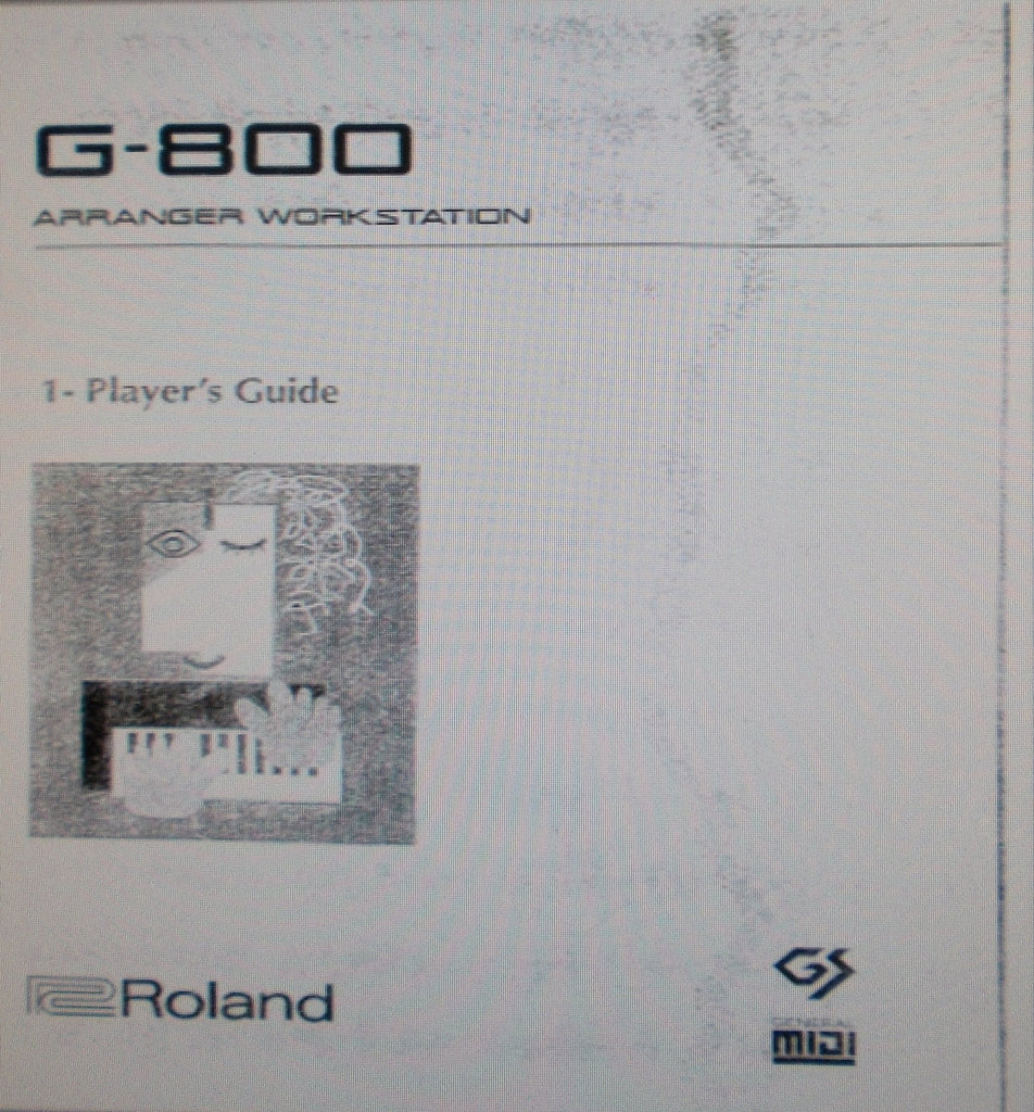 ROLAND G-800 ARRANGER WORKSTATION PLAYER'S GUIDE 172 PAGES ENG