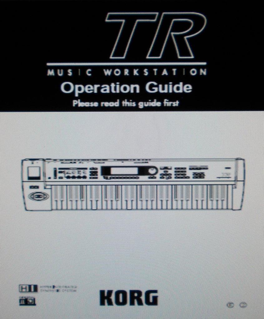 KORG TR MUSIC WORKSTATION OPERATION GUIDE INC TRSHOOT GUIDE 136 PAGES ENG