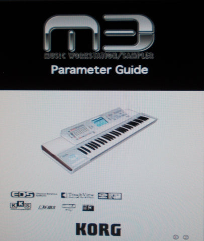 KORG M3 MUSIC WORKSTATION SAMPLER PARAMETER GUIDE 647 PAGES ENG