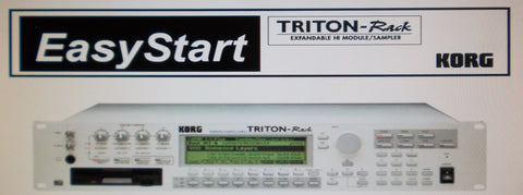 KORG TRITON-RACK EXPANDABLE HI MODULE SAMPLER EASY START 7 PAGES ENG