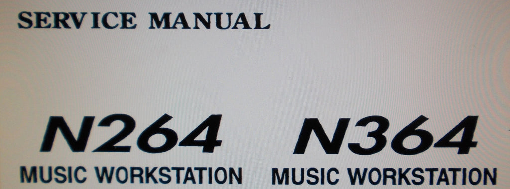 KORG N264 N364 MUSIC WORKSTATION SERVICE MANUAL INC BLK DIAG SCHEMS AND PARTS LIST 14 PAGES ENG