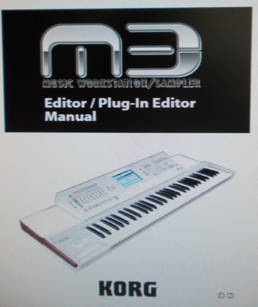 KORG M3 MUSIC WORKSTATION SAMPLER EDITOR PLUG IN EDITOR MANUAL 32 PAGES ENG