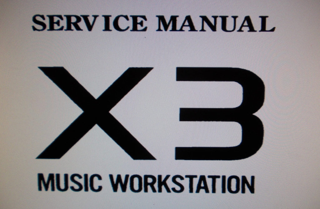 KORG X3 MUSIC WORKSTATION SERVICE MANUAL INC BLK DIAG SCHEMS PCBS AND PARTS LIST 56 PAGES ENG