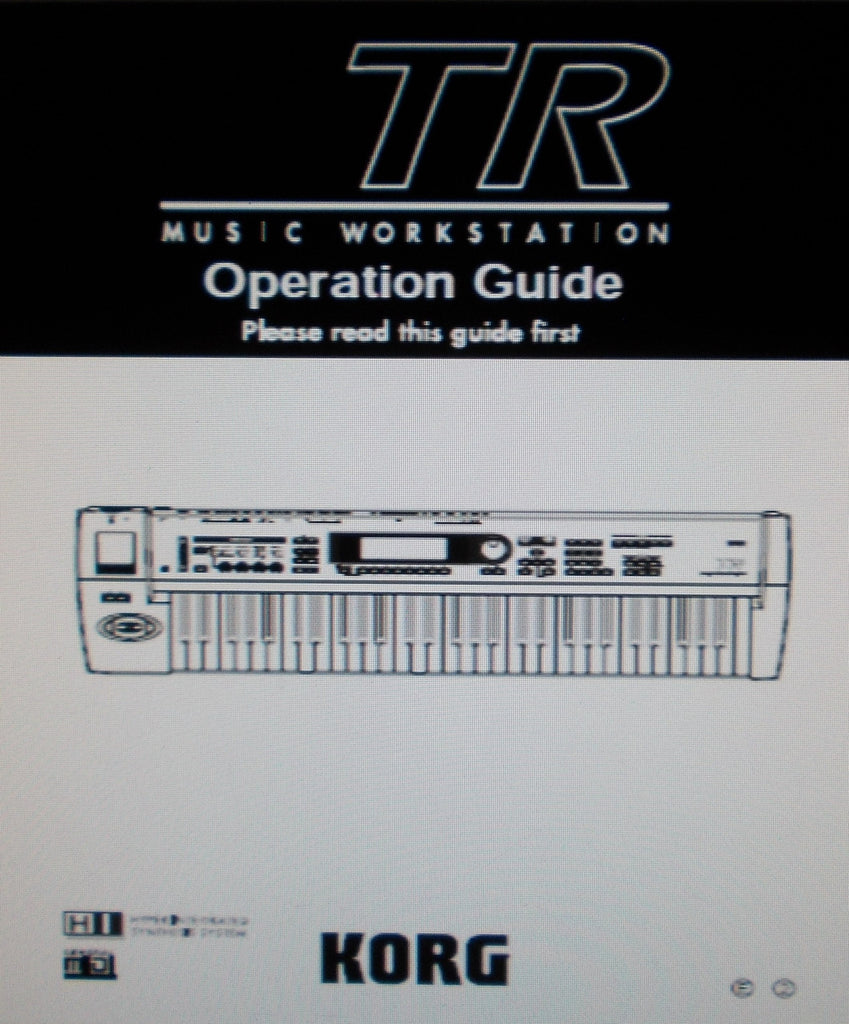 KORG TR61 MUSIC WORKSTATION OPERATION GUIDE INC TRSHOOT GUIDE 136 PAGES ENG
