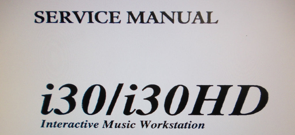 KORG i30 i30HD INTERACTIVE MUSIC WORKSTATION SERVICE MANUAL INC BLK DIAG SCHEMS PCBS AND PARTS LIST 26 PAGES ENG