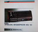 KORG SQ-10 ANALOG SEQUENCER USER'S MANUAL 12 PAGES ENG
