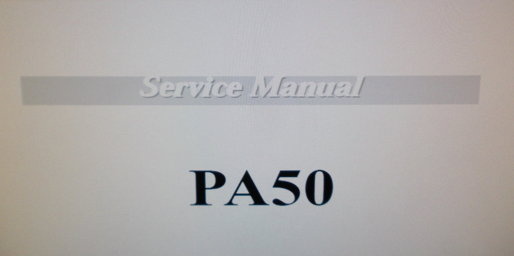 KORG Pa50 PROFESSIONAL ARRANGER SERVICE MANUAL INC BLK DIAGS SCHEMS AND PARTS LIST 67 PAGES ENG