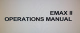 E-MU EMAX II DIGITAL SAMPLER SOUND SYSTEM OPERATIONS MANUAL INC CONN DIAG 257 PAGES ENG