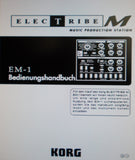 KORG EM-1 ELECTRIBE M MUSIC PRODUCTION STATION BEDIENUNGSHANDBUCH INC CONN DIAGS UND FEHLERSUCHE 56 PAGES DEUT
