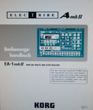 KORG EA-1mkII ELECTRIBE A mkII ANALOG MODELING SYNTHESIZER BEDIENUNGS-HANDBUCH INC CONN DIAGS UND FEHLERSUCHE 52 PAGES DEUT