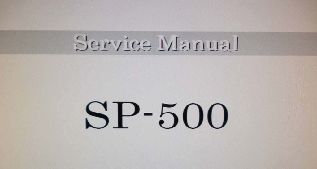 KORG SP-500 DIGITAL PIANO SERVICE MANUAL INC BLK DIAG SCHEMS AND PARTS LIST 13 PAGES ENG